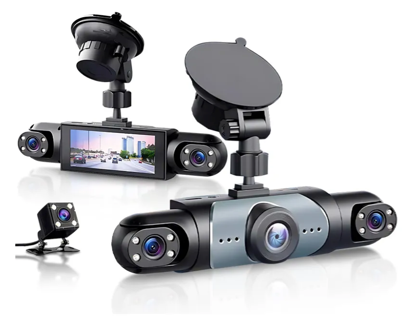 Câmera Veicular 1080p Hd 4 Canais Com Visão Noturna 360°