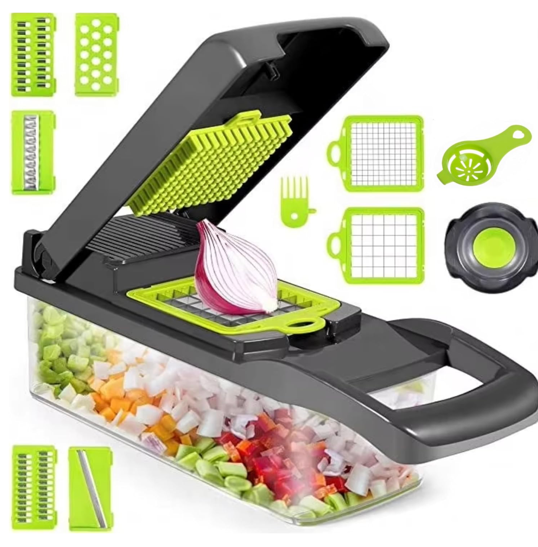 Fatiador de Legumes 14 em 1 Cortador Multifuncional