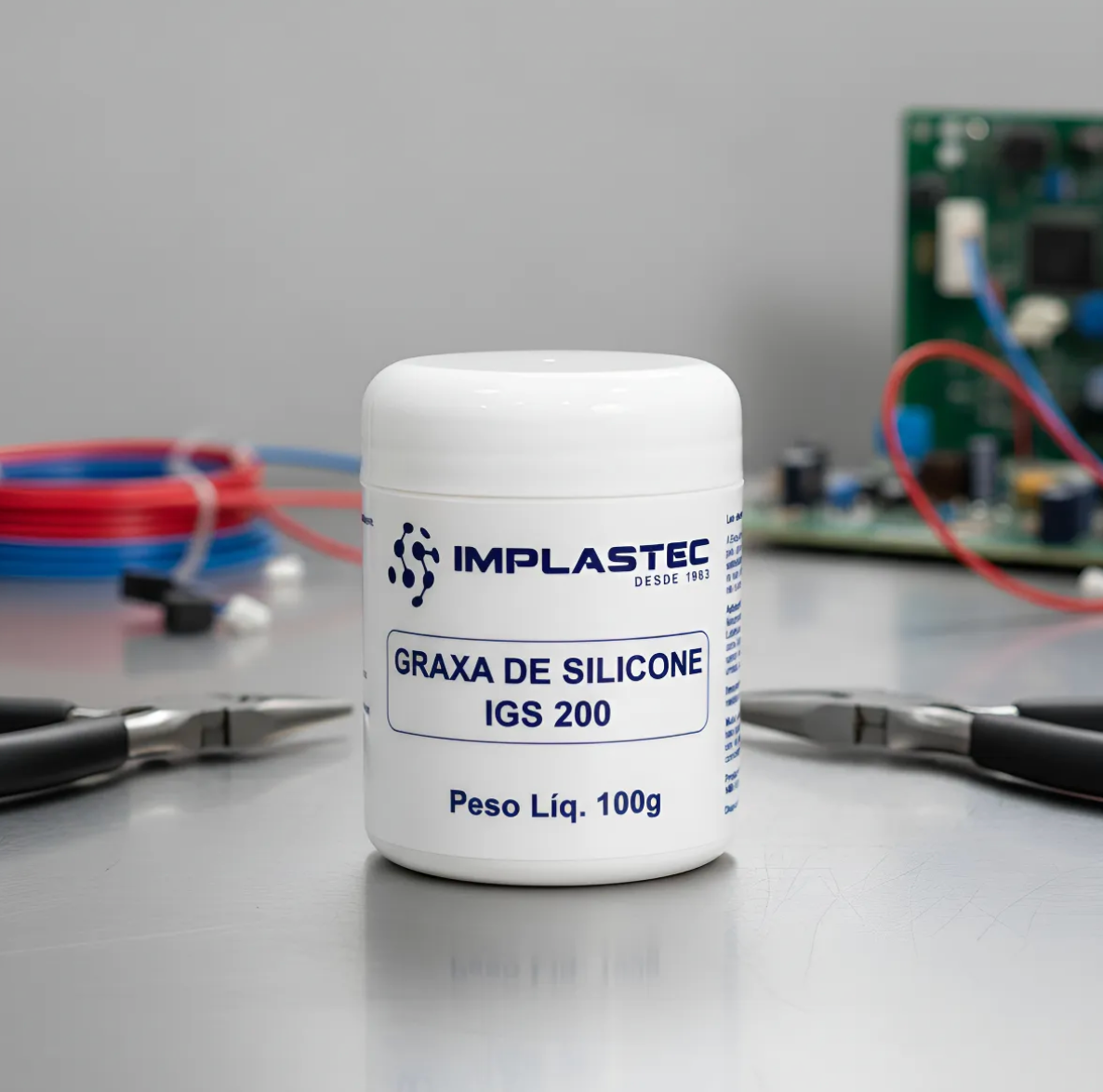 Graxa De Silicone Dielétrica 100g Pote Implastec