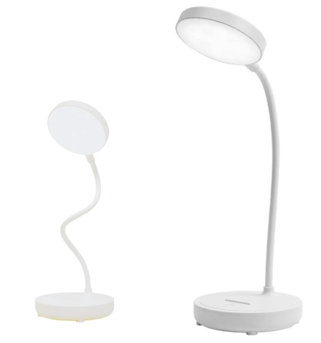 Luminária de Mesa Led Recarregável Touch 3 Tons de Luz