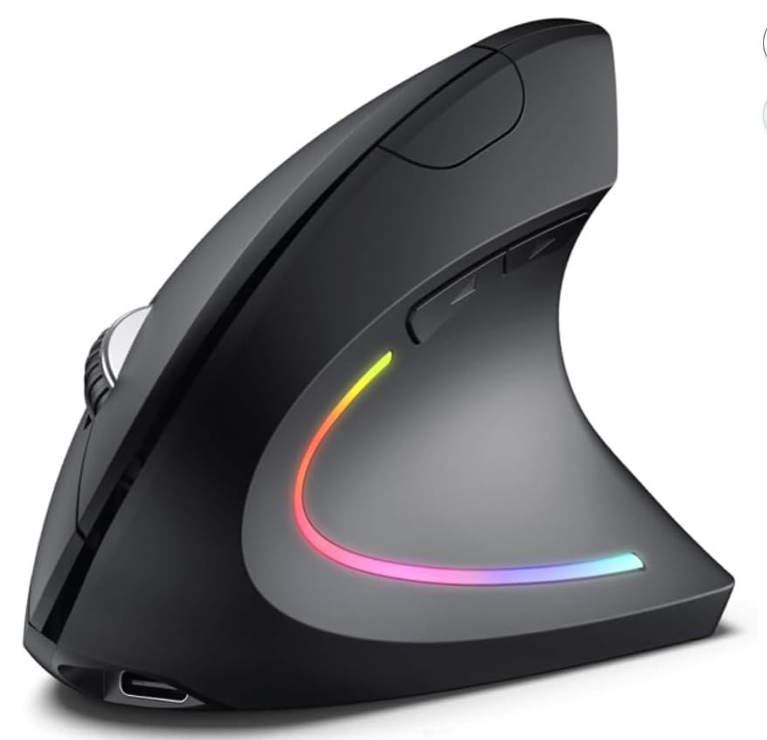 Mouse Vertical Ergonômico Sem Fio Bluetooth